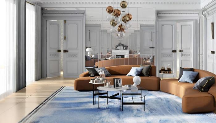 Sofa Corner sofa Seat Round Corner Sofas Fabric Living room Design Couches Upholstery Modern