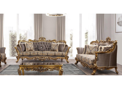 Suite Sofa set 3+3 Seater Sofa Sofas Baroque Set Luxury Baroque Living room