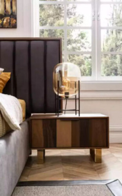 Bedroom Design Set Suite Beds 2x Bedside tables 4 pcs. Furniture new