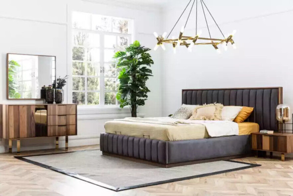 Luxurious Chest of drawers with Mirror for Bedroom in a modern style