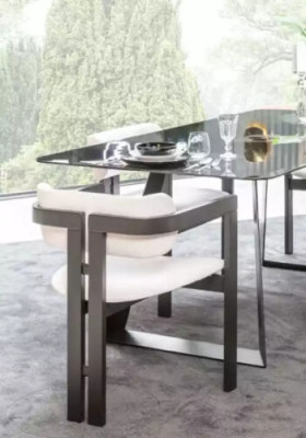 Dining room chair Chair Armchair Design Dining table Seat Wood Luxury White