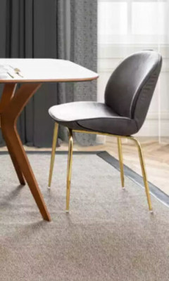 An incomparable chair made of high-quality material and stainless steel for the dining room