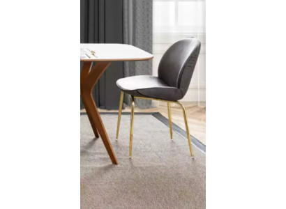 An incomparable chair made of high-quality material and stainless steel for the dining room