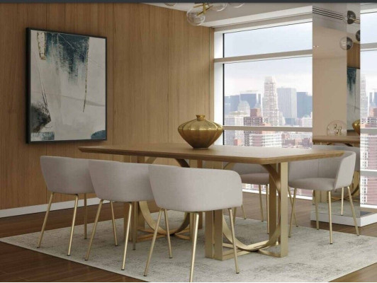 Chairs Armchair Dining room chair Dining room Chair Fabric Lehn Wood Luxury Seat new