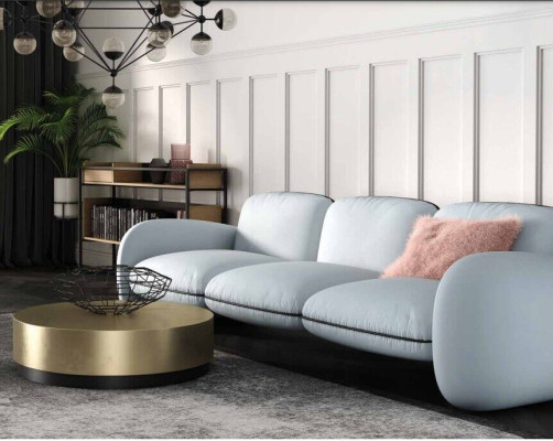 Sofa 3 Seater Seat Sofas Fabric Living room Design Couches Upholstery Modern Furniture