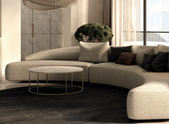 Corner sofa U-shape xxl Sofas Living landscape Sofa Suite 3-piece. Sofas Round Couches