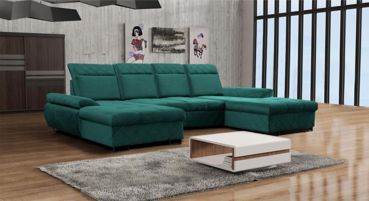 Living landscape Sofa Couch Upholstery Sofa Corner new Designer U-shape Corner sofa XXL