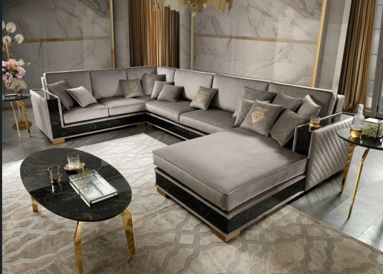 Living landscape Corner sofa U-shape Couch Seat Upholstered sofa Sofas Furniture Sofa Italy