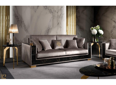 Luxury Sofa 3 Seater Modern Design Upholstery Textile Sofas Seat Italian Furniture