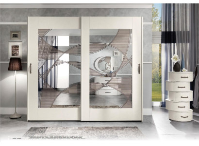 Luxury Wardrobe with Sliding Doors Bedroom Wardrobe Cabinets Wood Modern