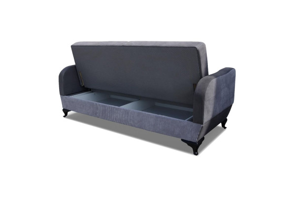 Luxury Modern Designer Sofa 3 Seater Furniture Upholstery Textile Purple Big Sofas Couches