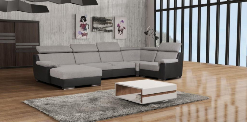 Design textile upholstery fabric exclusive n sofas U-shape sofa corner couch modern couches
