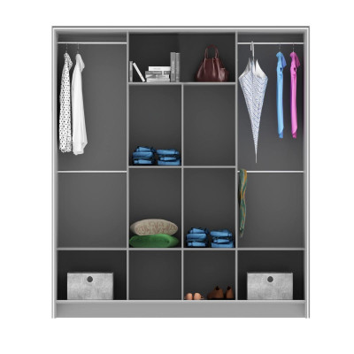 Multipurpose Shelves Wardrobe Wardrobe Storage 207cm Shelf Coat rack new