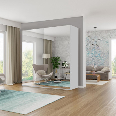 Wardrobe Mirror Cabinets Wood Bedroom Sliding Door Wardrobe Wardrobe
