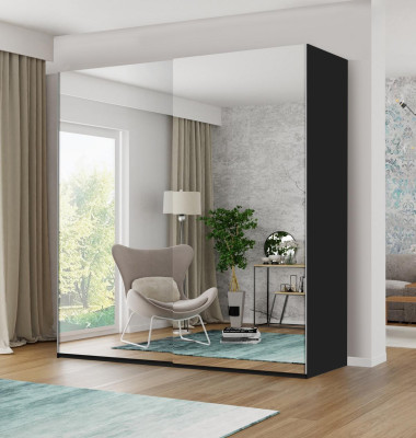 Wardrobe Mirror Cabinets Wood Bedroom Sliding Door Wardrobe Wardrobe
