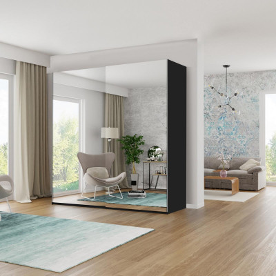Wardrobe Mirror Cabinets Wood Bedroom Sliding Door Wardrobe Wardrobe