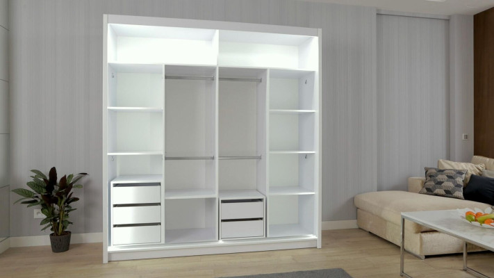 Wardrobe Cabinets Wardrobe Wall Unit 2 Doors Wood new Bedroom Furniture