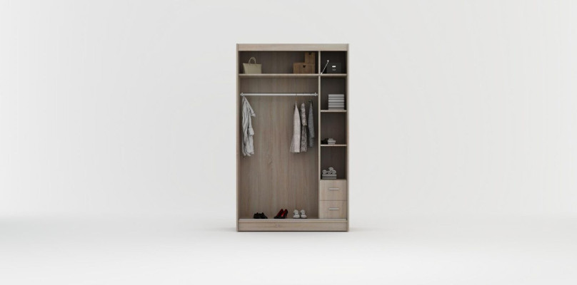 Wardrobe Coat rack Shelf Multipurpose Wardrobe 120cm Storage Shelves new