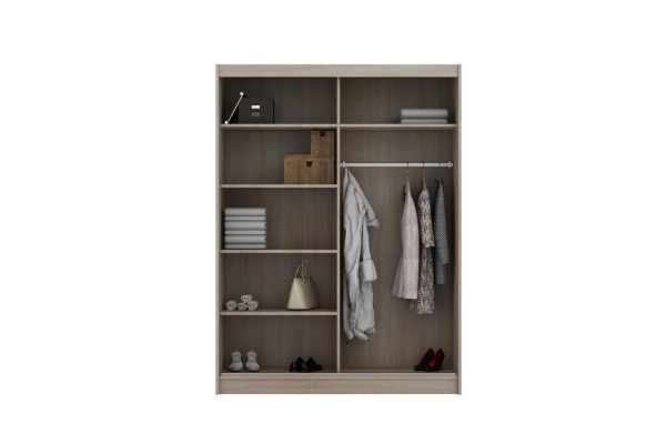 Luxury Wardrobe Wood Bedroom Black Wardrobe Modern Style Furniture