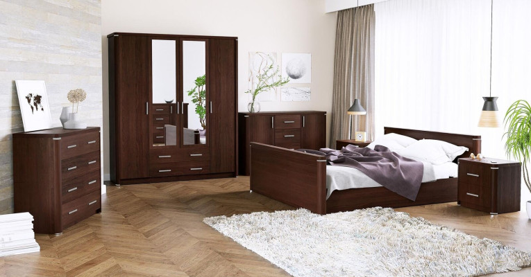 6pcs. Bedroom Set Design Modern Luxury Furniture new Bed Bedside table Chest of drawers