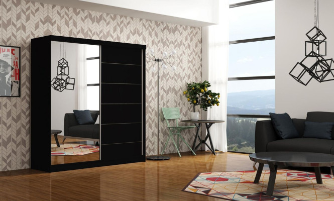 Design Sleep Room Cabinets Clothes Wood new Noble Wardrobe Luxury Sliding Doors