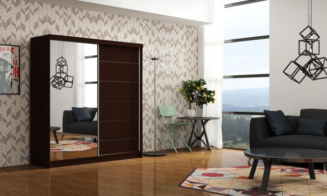 Design Sleep Room Cabinets Clothes Wood new Noble Wardrobe Luxury Sliding Doors
