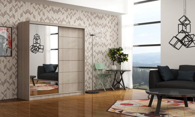 Design Sleep Room Cabinets Clothes Wood new Noble Wardrobe Luxury Sliding Doors
