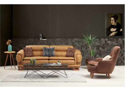 Suite Sofa set Sofa Luxury Complete e Couch set 3+1 Seater Armchair