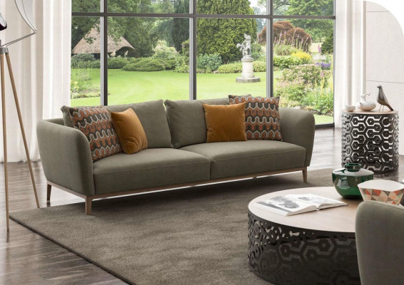 Green Sofa Modern Sofa set Living room Three-seater Armchair Two-seater 3+2+1