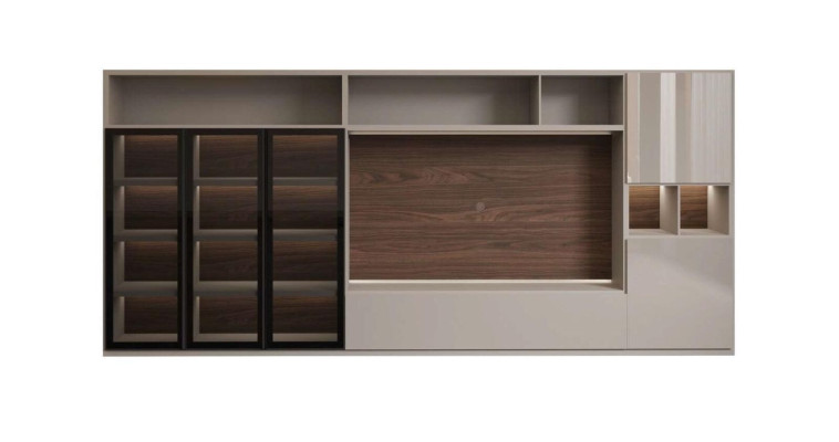 Wall unit Modern white Living room furniture Luxurious wooden furniture Furnishings