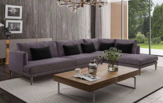 Living landscape Sofa Corner sofas L-shape Textile furniture Modern furnishings