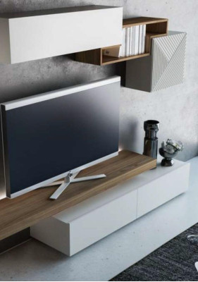 Modern White Wall unit Living room furniture Wall Units Cabinets Furniture new