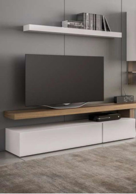 White Wall Unit Furniture Modern Wall Cabinets Wall Shelves TV Lowboard Sideboard
