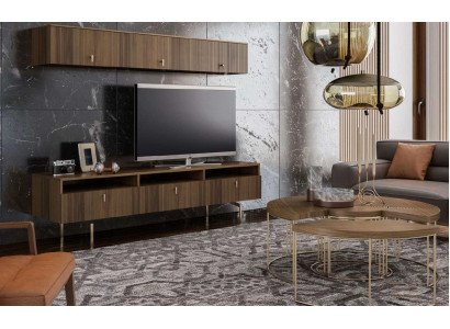 Living room furniture wall cabinet TV lowboard sideboard shelves luxury wall units