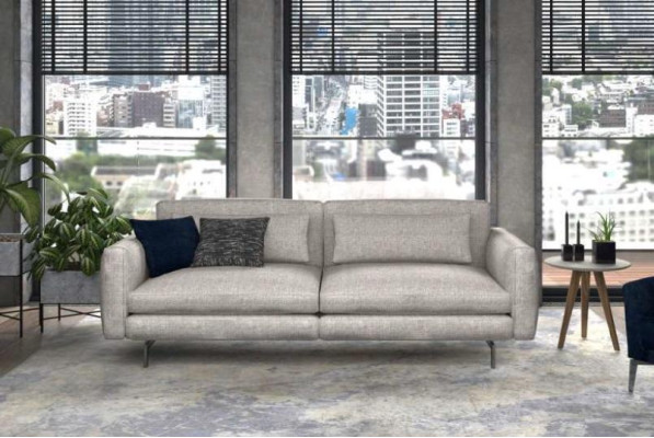 Gray-black living room furniture three-seater armchair new luxury set modern