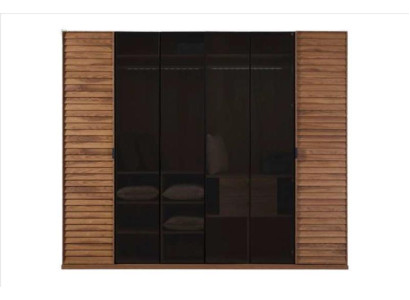 Wardrobe sliding doors glass doors bedroom furniture mirror brown