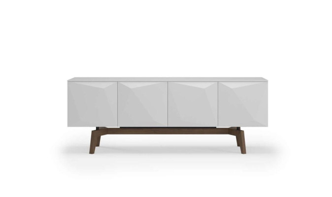 White sideboard with storage space Dining room furniture Luxury wooden furniture Modern