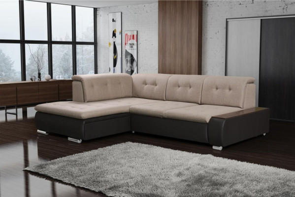 Living landscape Textile Corner L-shape Living room Corner sofa Sofa Couch Upholstery EckSoga