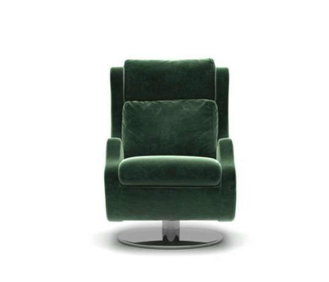 Green Armchair Living room furniture Single Seater Stylish Cocktail Chair Modern
