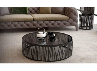 Modern designer coffee table glass table side tables set living room
