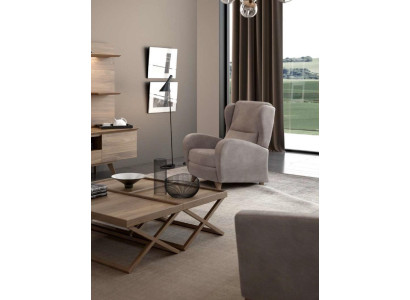 Luxury relaxation chair reading chair modern design single seater taupe modern