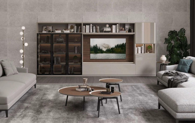 Coffee table Set Living room furniture Luxury Brown Tables Luxury Design Wood