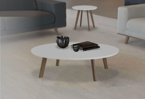 Small Round Coffee tables Set Living room furniture Real wood Tables Luxury new