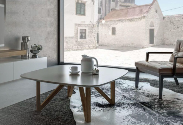 Coffee table Living room Table Luxury Walnut Natural Designer Side table