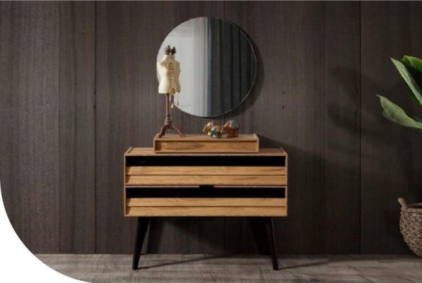 Designer Luxury Real wood Chest of drawers Brown Storage Chest Modern new