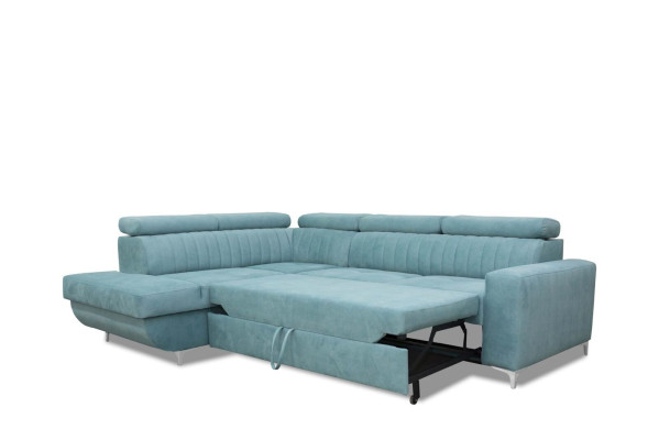 Blue e Couch Living landscape Fabric Corner Sofa Design Textile Sofa L-shape Furniture