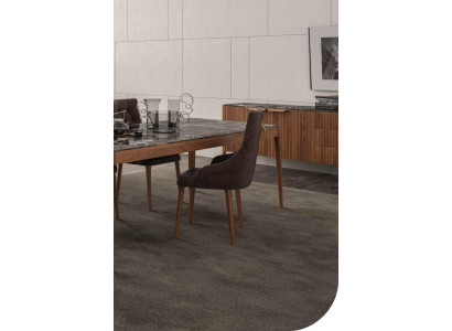 Dining room furniture Chair Luxury Dining chairs Brown comfortable textile chairs