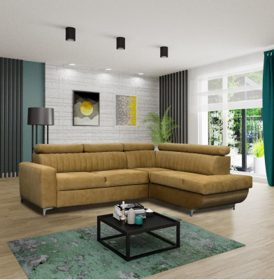 Sofas L-shape Textile Couch Corner Seat Sofa Living room modern Green Couches Furniture