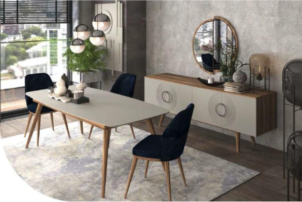 Blue dining room chair luxury modern kitchen furniture designer wooden furniture