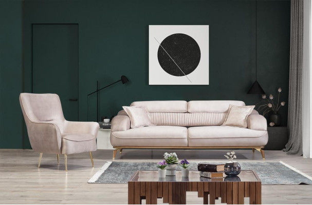 Three Seater Sofa 3 Seater Luxury Sofas Living room Furniture Fabric Design